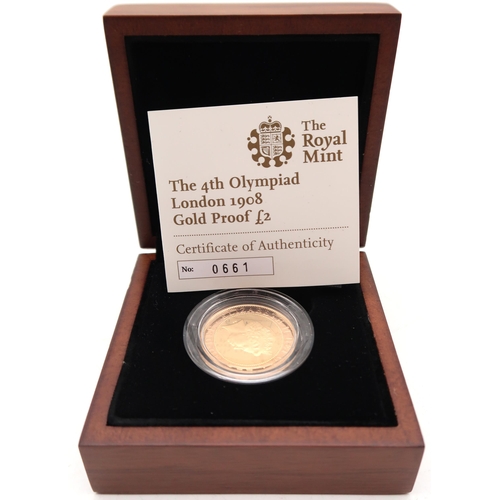 269 - ROYAL MINT Proof Two Pounds 2008 , weight 15.97g, diameter 28.40mm, struck in 22-carat yel... 