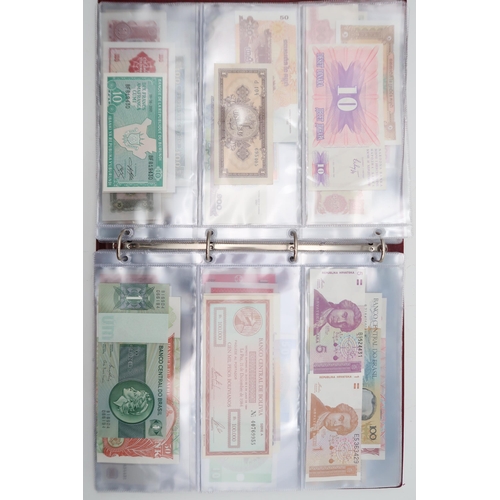 296 - BANKNOTES  a collection of worldwide banknotes to include a quantity of Royal Bank of Scotland ... 