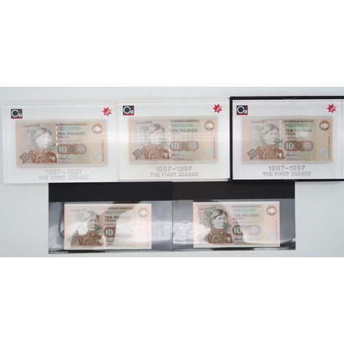 302 - BANKNOTES CLYDESDALE BANK PLC DISPLAY £10 