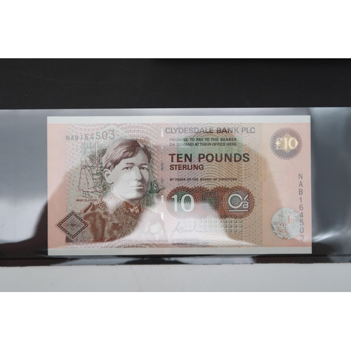 302 - BANKNOTES CLYDESDALE BANK PLC DISPLAY £10 