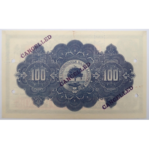 309 - The Clydesdale Bank Limited cancelled £100 note G/F 0000381 Glasgow 26th March 1947 Campbell