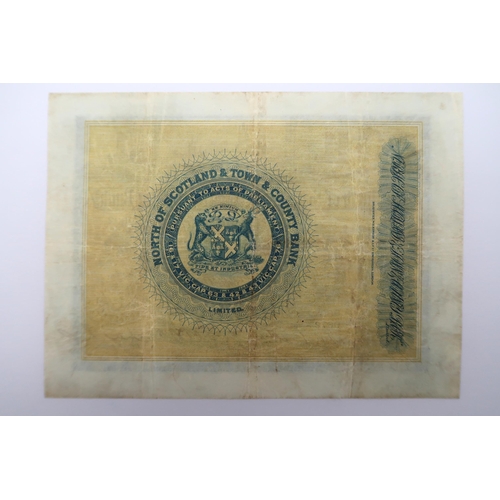 314 - The North of Scotland & Town & Country Bank £1 A 0602/0672 Aberdeen 1st March 1910 wit... 