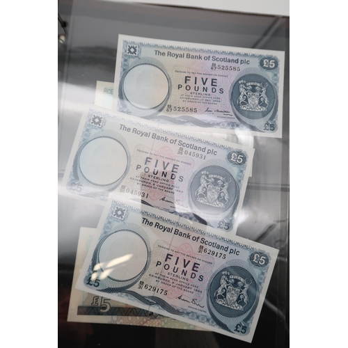 319 - The Royal Bank of Scotland  a collection of banknotes to include specimen examples all denomina... 