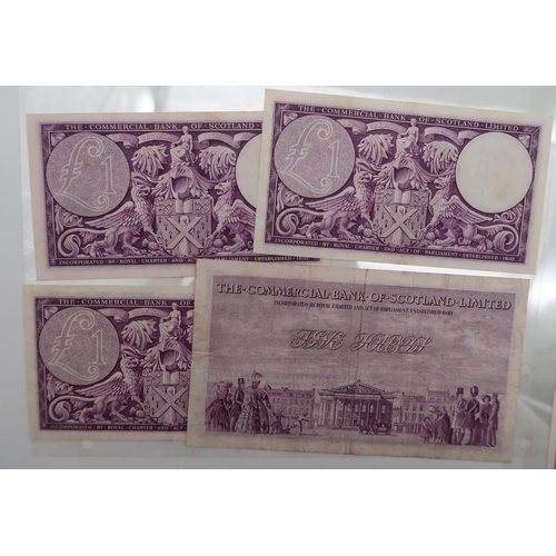 320 - The Commercial Bank of Scotland Ltd a collection of banknotes to include £1 Edinburgh 2nd Janu... 