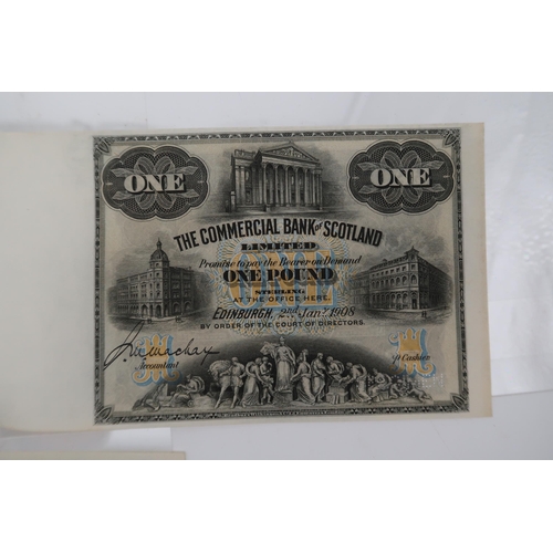 320 - The Commercial Bank of Scotland Ltd a collection of banknotes to include £1 Edinburgh 2nd Janu... 