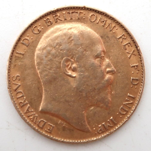 352 - EDWARD VII ½ Sovereign 1903Obverse portrait of King Edward VII facing right legend around EDWARDVS V... 