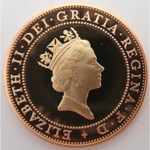 480 - Elizabeth II (1952-2022) Technology Gold Proof 2 PoundsObverseThird crowned portrait of Queen Elizab... 