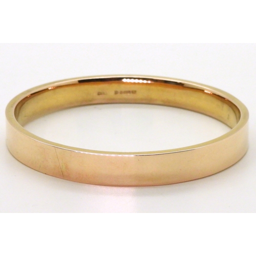 2780 - A 9CT GOLD UPPER ARM BANGLEhallmarked Chester 1922, inner diameter 7.4cm, weight 16.3gms... 