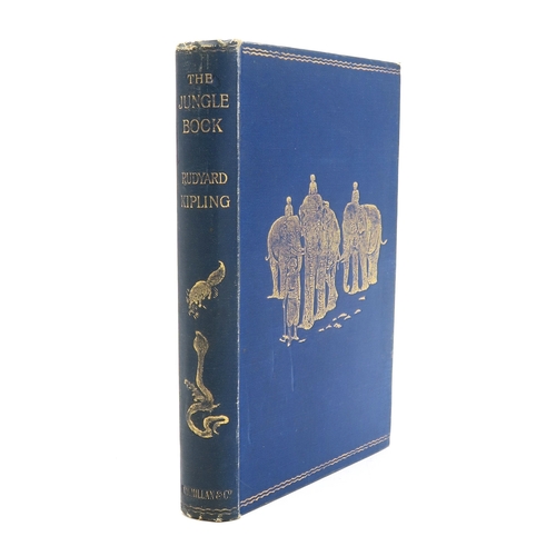 2576 - KIPLING, RUDYARD THE JUNGLE BOOKMacMillan and Co. Limited, London, 1908 reprint, bound in blue cloth... 