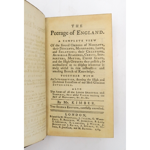 2579 - GENEALOGYThe English Baronets.Being a Genealogical and Historical Account of their FamiliesThree vol... 