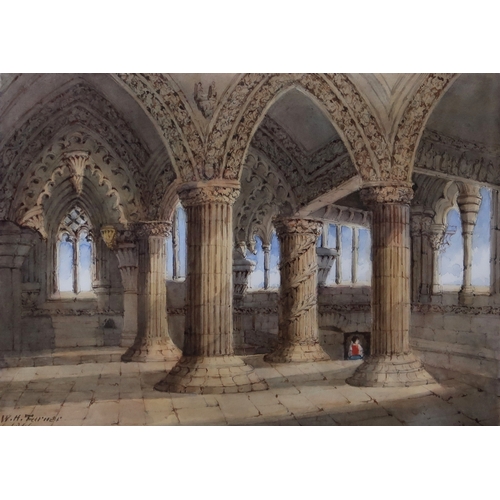 2969 - WILLIAM HAMILTON TURNER (BRITISH 19THC)ROSSLYN CHAPEL, ROSLINWatercolour, signed lower left, dated 1... 