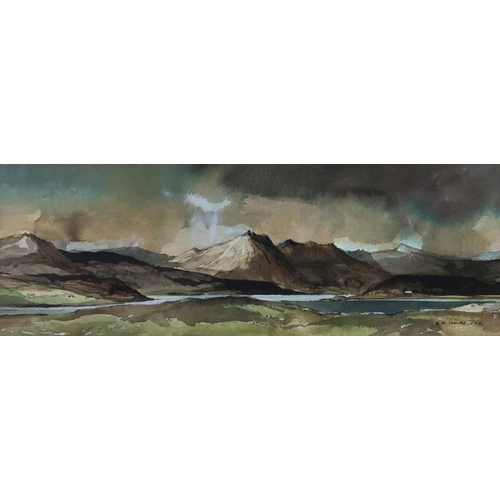 2984 - TOM SHANKS RSW RGI (SCOTTISH 1921-2020)BEN LOYAL AND THE KYLE OF TONGUEWatercolour, signed lower rig... 