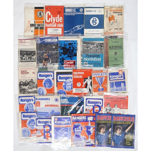 327 - A small collection of 1970s-era Rangers F.C. match programmes, with a selection of further programme... 