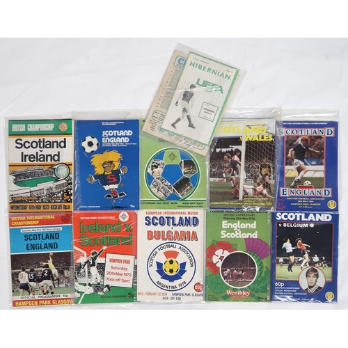 327 - A small collection of 1970s-era Rangers F.C. match programmes, with a selection of further programme... 