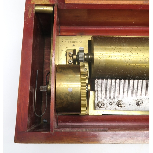 2612 - *WITHDRAWN* A LATE-19th CENTURY SWISS CYLINDER MUSIC BOX BY NICOLE FRERES, GENEVANo. 37826, playing ... 