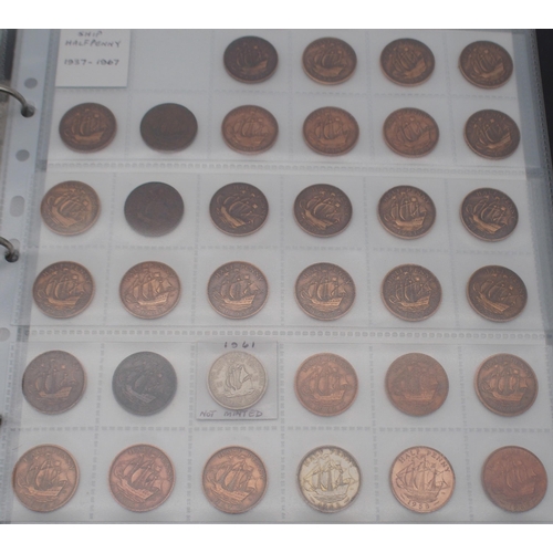 230 - Great Britain a collection of one penny and half penny coins dating from 1860 through to 1964