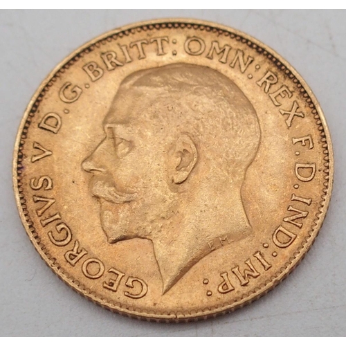 239 - GEORGE V 1/2 Sovereign Coin 1913Obverse bust of King George V facing left GEORGIVS V D.G.BRITT:OMN:R... 