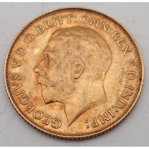 240 - GEORGE V 1/2 Sovereign Coin 1913Obverse bust of King George V facing left GEORGIVS V D.G.BRITT:OMN:R... 