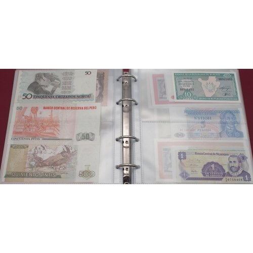 243 - A collection of worldwide bank notes with Eastern Bloc and Asian continent examples