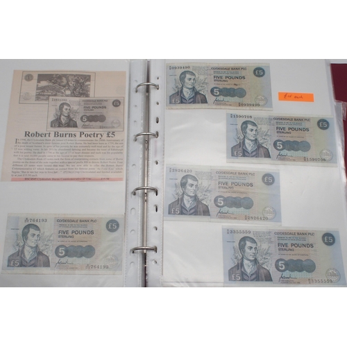 245 - SCOTLAND a collection of Scottish banknotes with various denominations from The Royal Bank of Scotla... 