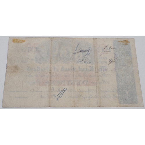 246 - The Royal Bank of Scotland £20 Edinburgh 1st December 1952 No. F82 6396 double signatures