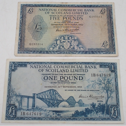 247 - The Royal Bank of Scotland £5 Edinburgh 1st April 1958 G17467 3395, The North of Scotland Bank... 