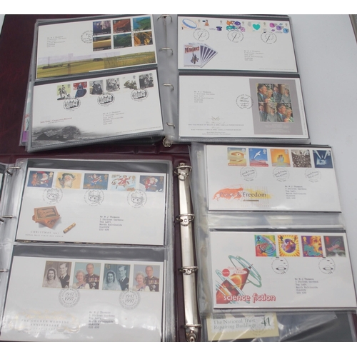 254 - Royal Mail a collection of first day covers in three Royal Mail binders dating from 1990 throug... 