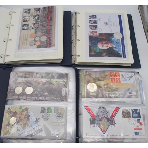 255 - Royal Mail / Royal Mint Philatelic Numismatic Covers a lot comprising philatelic numismatic cov... 