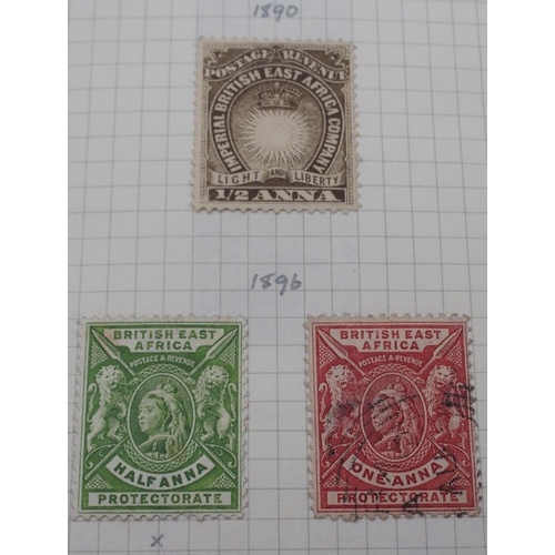 262 - British Colonies and Protectorate stamps in a Stanley Gibbons Devon Stamp Album from 1867 Heligoland... 