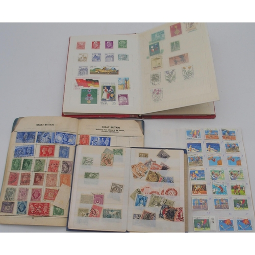 264 - Various worldwide stamps in three mini albums 