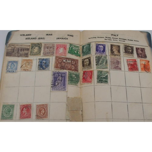 264 - Various worldwide stamps in three mini albums 