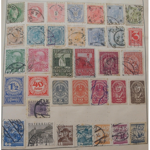 265 - Postage Stamps of the World in a Strand Album with early Great Britain, Hong Kong, France, United St... 