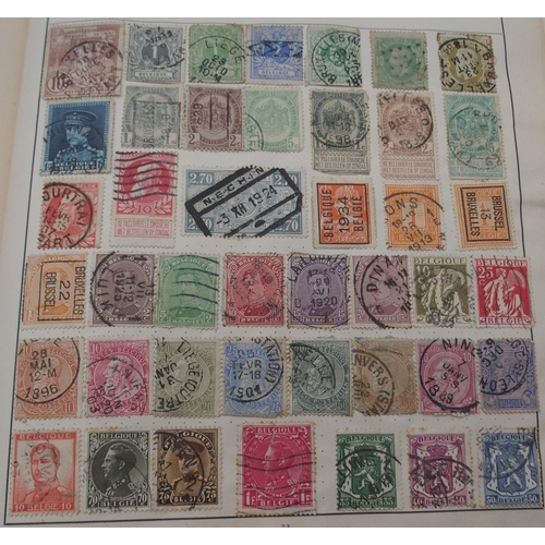 265 - Postage Stamps of the World in a Strand Album with early Great Britain, Hong Kong, France, United St... 