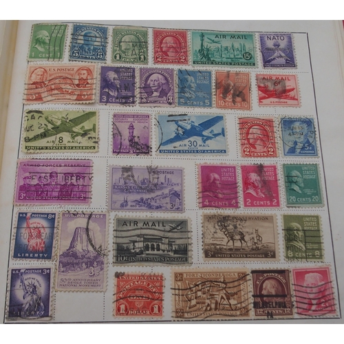 266 - A worldwide postage stamp collection in The Stirling Stamp Album with United States and Possessions,... 