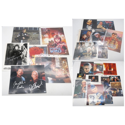 335 - AUTOGRAPHSA collection of sci fi and fantasy signed photographs, to include Star Trek (Sir Patrick S... 