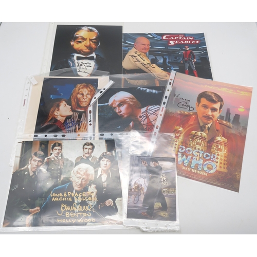 335 - AUTOGRAPHSA collection of sci fi and fantasy signed photographs, to include Star Trek (Sir Patrick S... 