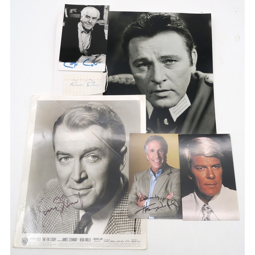 338 - AUTOGRAPHSA large collection of signed photographs of Hollywood stars, to include Veronica Carlson a... 