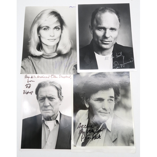 338 - AUTOGRAPHSA large collection of signed photographs of Hollywood stars, to include Veronica Carlson a... 