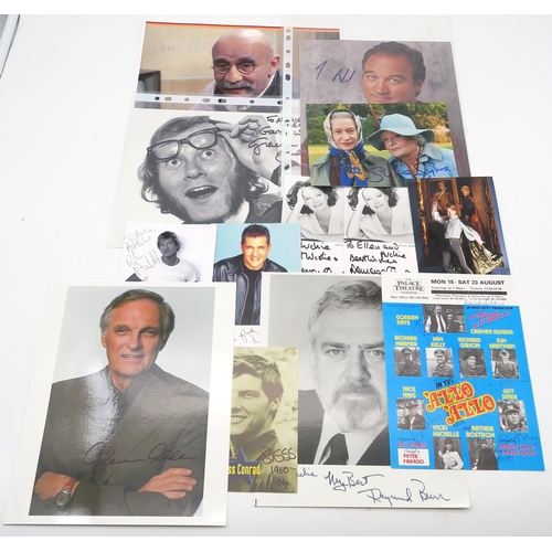 340 - AUTOGRAPHSA large and varied collection of signed photographs, to include many stars of British film... 