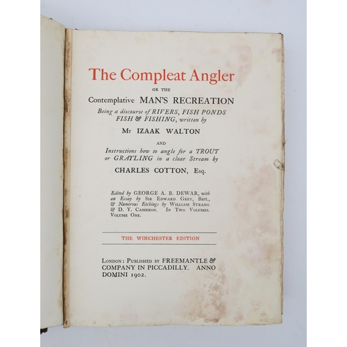 354 - Walton, Izaak & Cotton, Charles The Compleat AnglerDewar, George A.B. (ed.), Strang, William &am... 