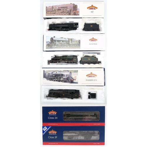 370 - Bachmann Branch Line 00-gauge locomotives, boxed - 31-625 Class 3F 43474 BR Black Late Crest, 32-530... 