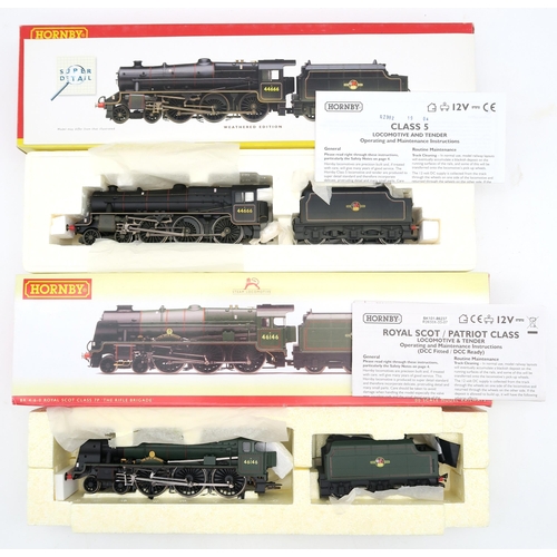 373 - Hornby 00-gauge locomotives and stock, boxed - R2382 BR 4-6-0 Class 5MT Locomotive Weathered '44666'... 