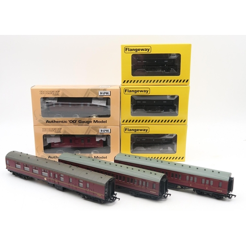 378 - Hornby 00-gauge stock, boxed - R6432 BR Black Ballast Brake Van 'Db 992789', R6124C BR 20 Ton Hopper... 