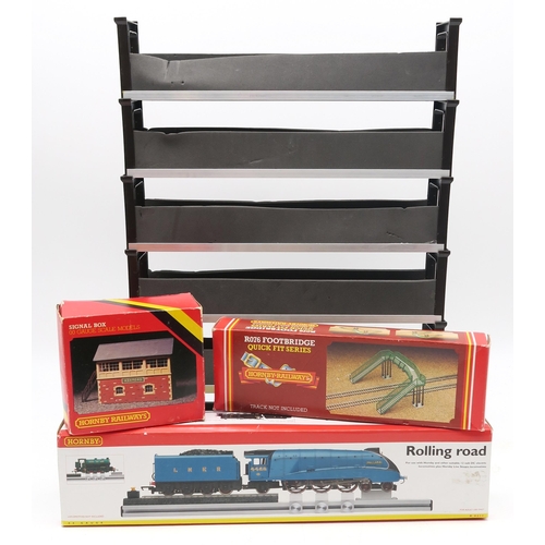 380 - A large quantity of 00-gauge railway accessories, to include a Hornby R8211 Rolling Road, assorted s... 