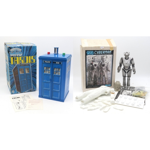 388 - A boxed Denys Fisher Doctor Who Tardis, a boxed Sevans Cyber Man model kit and a 2006-dated BBC Worl... 