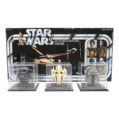 393 - A Kenner Star Wars Escape from the Death Star Game (2018 edition), three various Star Wars prints, S... 