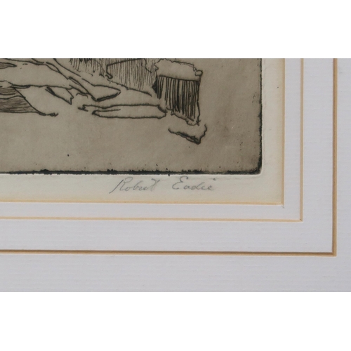 850 - ROBERT EADIE (SCOTTISH 1877-1954) TOWN CLOSE Etching, signed lower right, 37 x 22cm... 