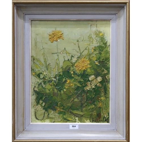 904 - MONA KILLPACK (ENGLISH 1918-2009) HEDGEROW Oil on board, signed lower right, 45 x 34cm&nbs... 