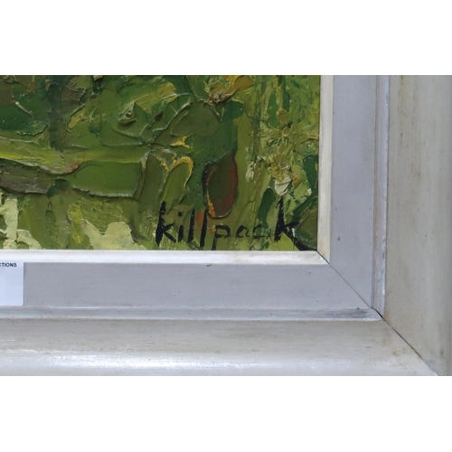 904 - MONA KILLPACK (ENGLISH 1918-2009) HEDGEROW Oil on board, signed lower right, 45 x 34cm&nbs... 