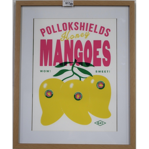 917 - CONTEMPORARY SCHOOL POLLOKSHIELDS HONEY MANGOES Print multiple, 40 x 30cm Together wi... 